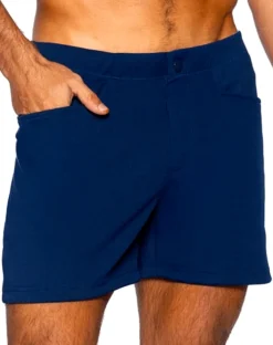Bike Athletic Bam207 Coaches Short 5 Inch Inseam Color Navy