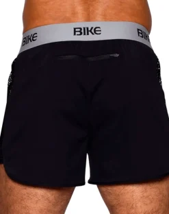 Bike Athletic Bam225 Peek-a-boo Jock Short Color Black