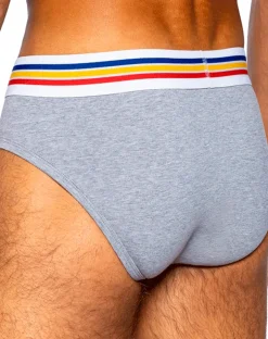 Bike Athletic Bas327 Stretch Cotton Brief Color Gray