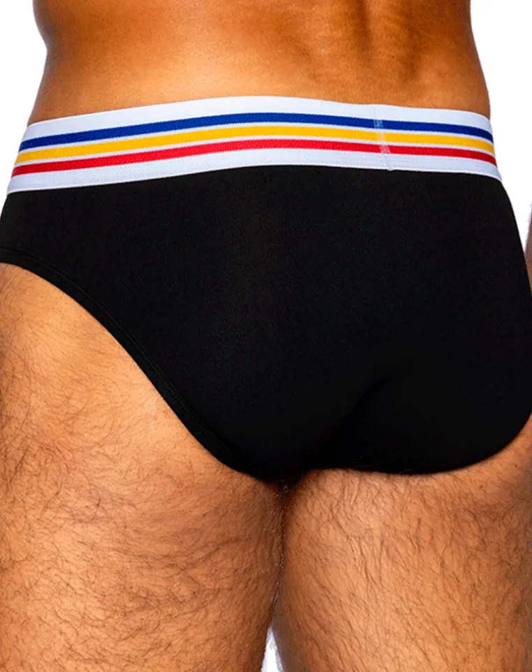 Bike Athletic Bas327 Stretch Cotton Brief Color Black