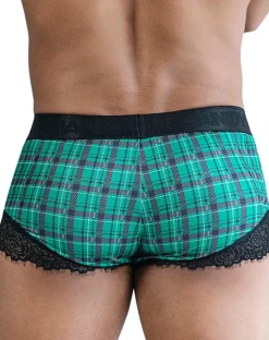 Candyman 99821 Back To School Trunks Green Plaid
