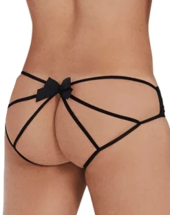 Candyman 99535 Bow Jockstrap Black