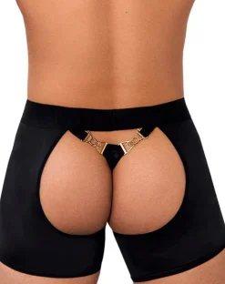 Candyman 99637 Chaps Thongs Black