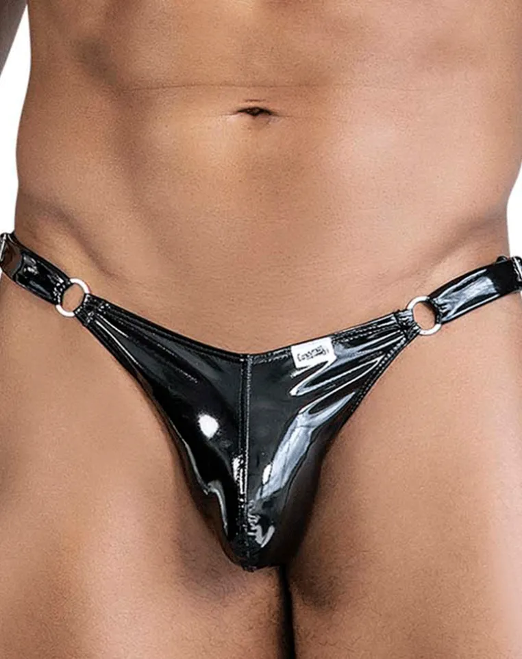 Candyman 99819 Dom Thongs Gloss Black