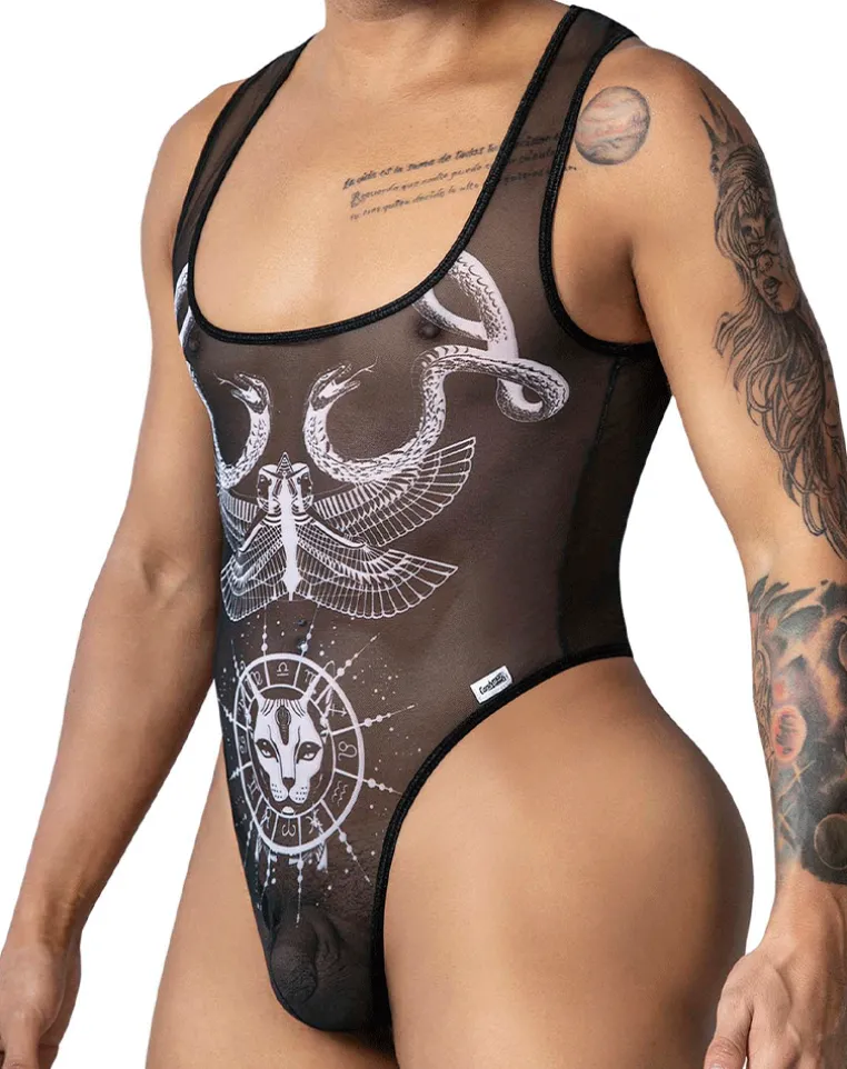 Candyman 99869 Egyptian Bodysuit Black-white