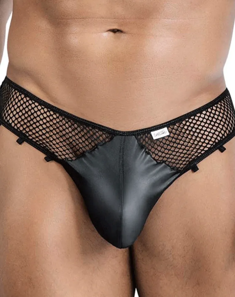 Candyman 99860 Fishnet Thongs Black