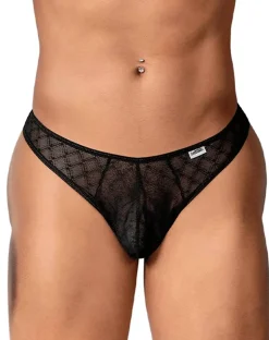 Candyman 99894 Geometric Mesh Briefs Black