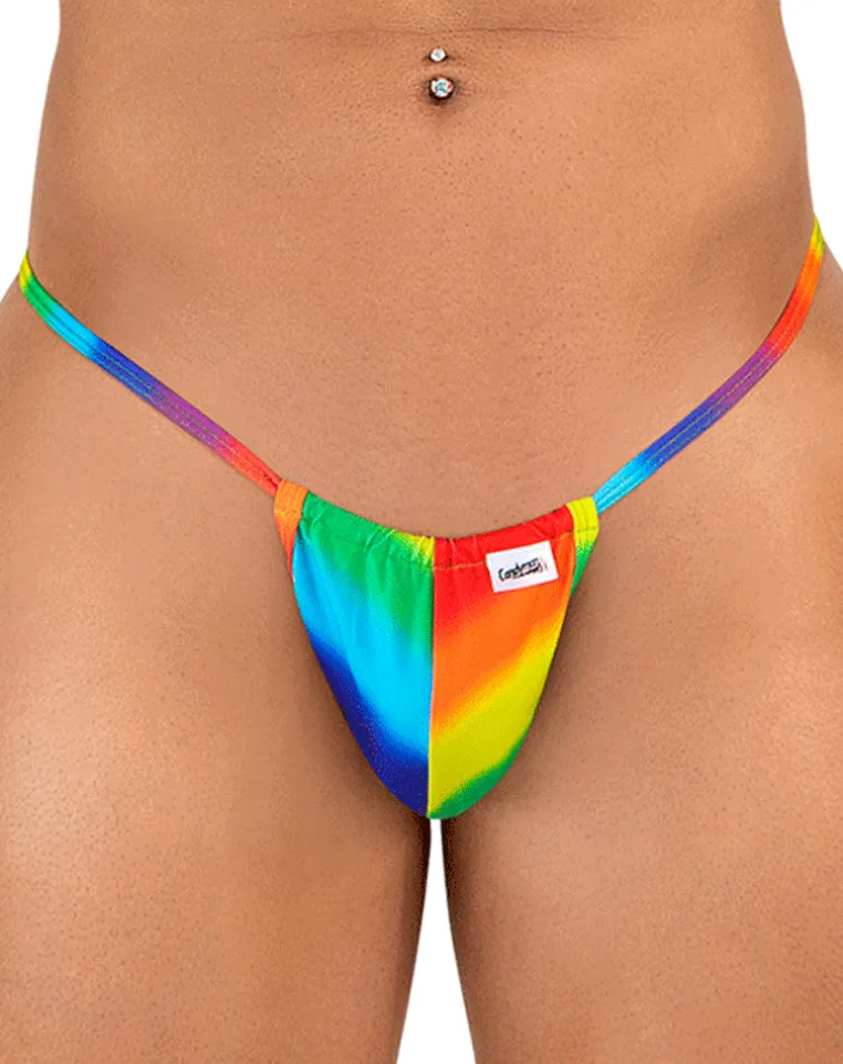 Candyman 9586 G-string Thong. Rainbow Print