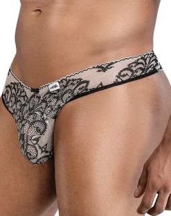Candyman 99830 Lace Briefs Nude-black