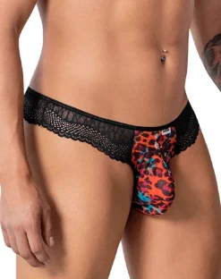 Candyman 99887 Leopard Thongs Animal Print
