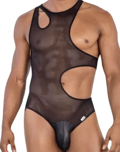 Candyman 99788 Mesh Bodysuit Black