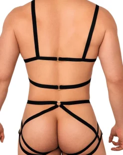 Candyman 99635 Strappy Harness Set Black