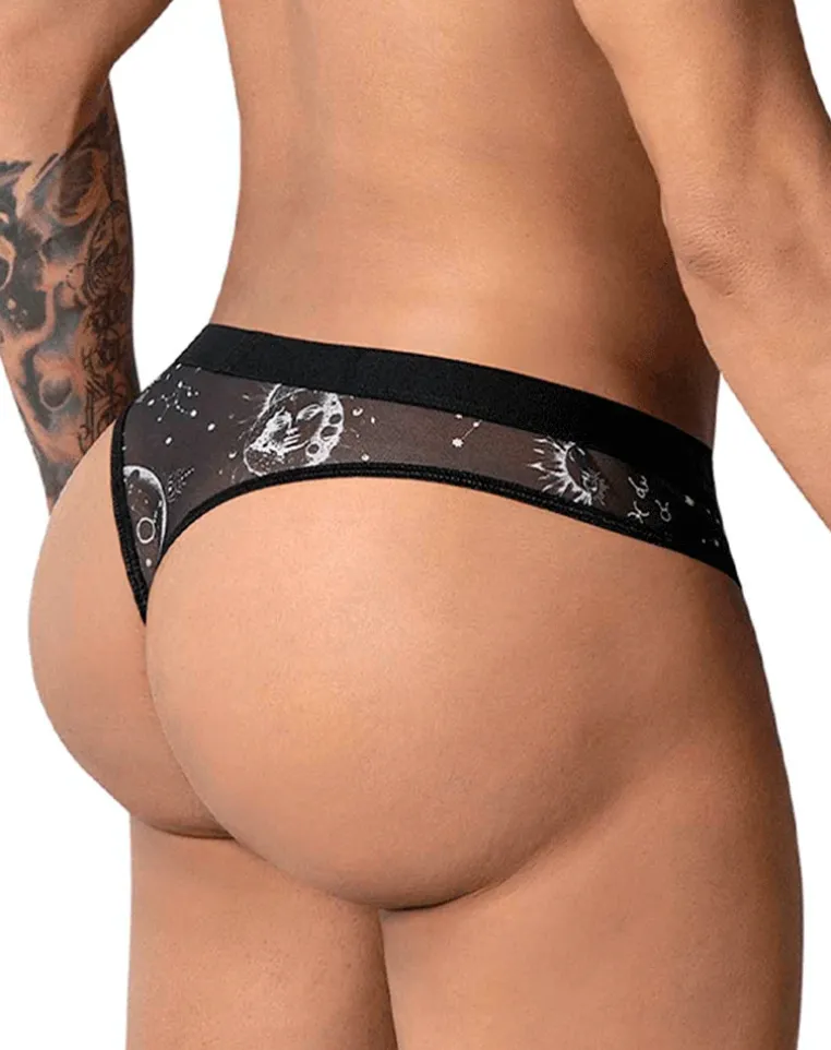 Candyman 99885 Sun Moon Thongs Black-white