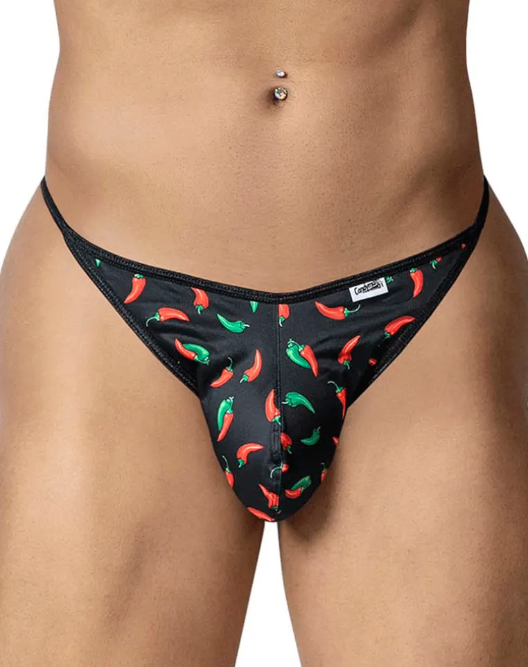 Candyman 99875 Thongs Black Print