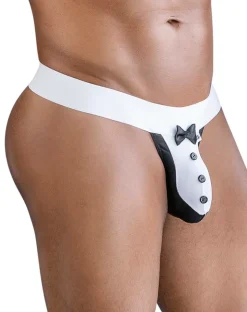 Candyman 99846 Tuxedo Thongs Black