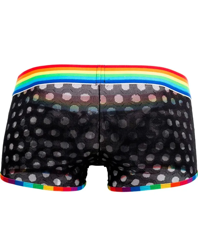 Candyman 99511x Polka Mesh Trunks Black-rainbow