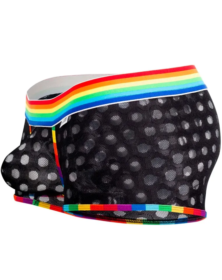 Candyman 99511x Polka Mesh Trunks Black-rainbow