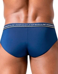 Clever 519969 3pk Australian Latin Briefs Blue-petrol-green