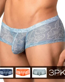 Clever 26067 3pk Australian Latin Trunks Multi-colored