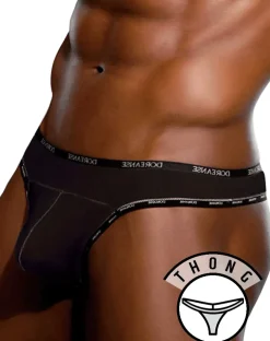 Doreanse 1216-blk Blk Naked Thong Black