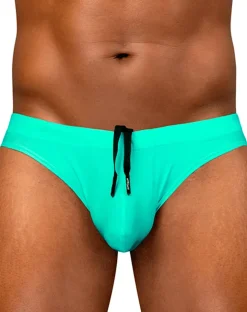 Ergowear Ew1836 Vibrant Mint 4-way Stretch Swim Thong Aqua