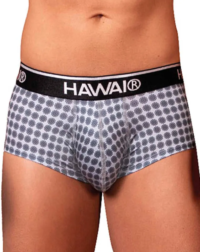 Hawai 42430 Printed Briefs Gray