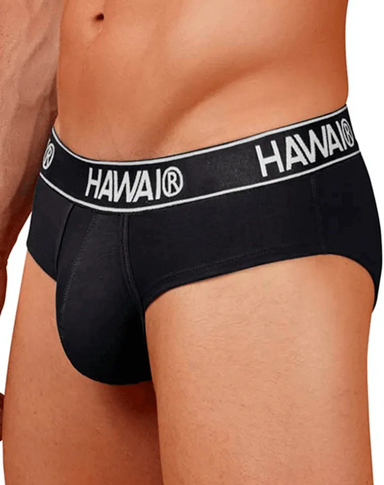 Hawair 41962 Cotton Blend Briefs Black-01