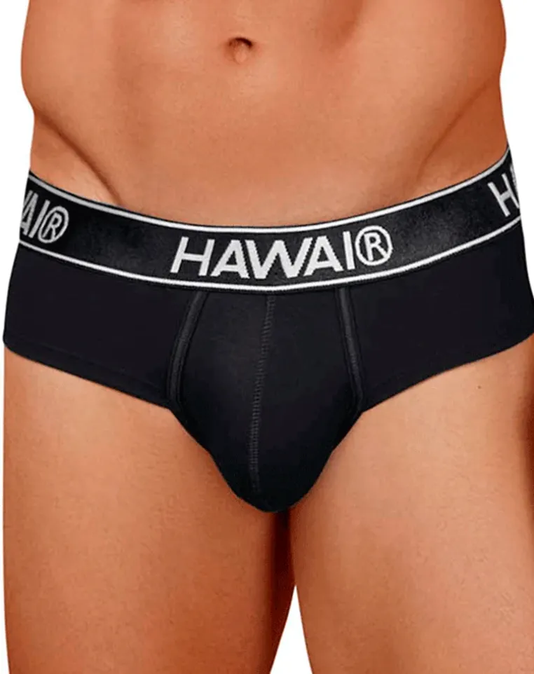 Hawair 41962 Cotton Blend Briefs Black-01
