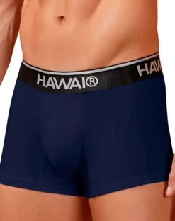 Hawair 4986 Cotton Blend Trunks Dark Blue-01