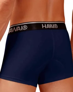 Hawair 4986 Cotton Blend Trunks Dark Blue-01