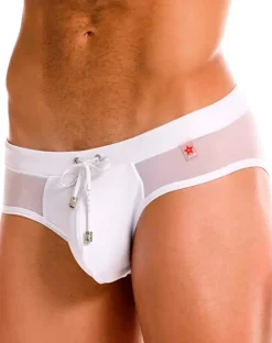 Jor 2193 Mystic Swim Briefs White