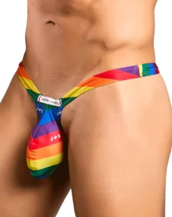 Justin+simon Xsjbu02 Bulge Thongs Pride Flag