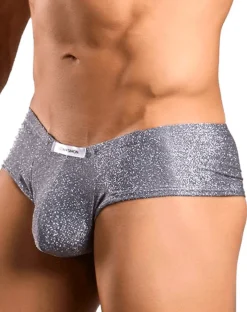 Justin+simon Xsj22 Cheek Briefs Lurex Gray