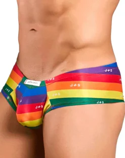 Justin+simon Xsj22 Cheek Briefs Pride Flag