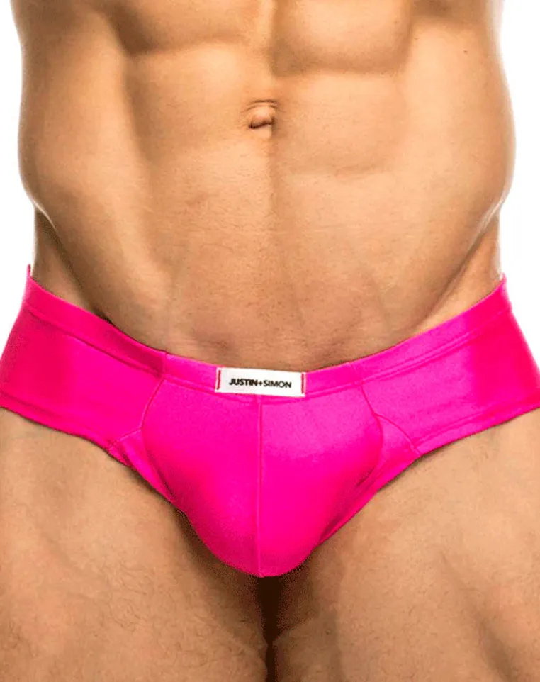 Justin+simon Xsj22 Cheek Briefs Pink