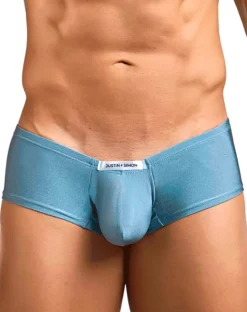 Justin+simon Xsj13 Cheeky Bulge Boxer Metal Green