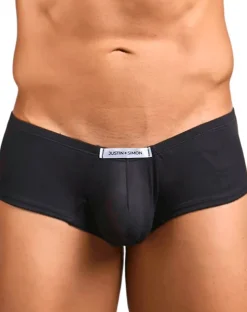 Justin+simon Xsj13 Cheeky Bulge Boxer Peach Black