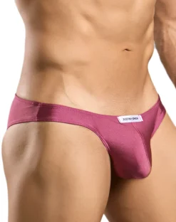 Justin+simon Xsj01 Classic Silky Bikini Wine