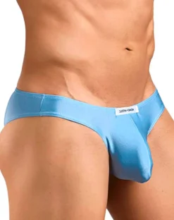 Justin+simon Xsj01 Classic Silky Bikini Baby Blue