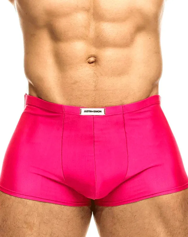 Justin+simon Xsj08 Classic Trunks Hot Pink