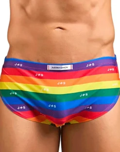 Justin+simon Xsj09 Running Shorts Pride Flag