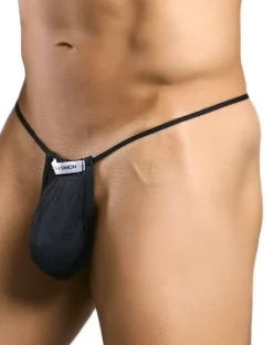 Justin+simon Xsj02 Silky G-string Bulge Black
