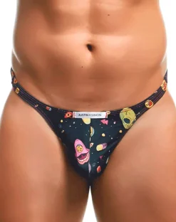 Justin+simon Xsj03 Silky Sexy Thongs Psycodelic