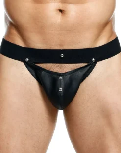 Malebasics Dmbl04 Dngeon Peekaboo Jockstrap Black