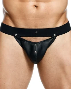 Malebasics Dmbl04 Dngeon Peekaboo Jockstrap Black
