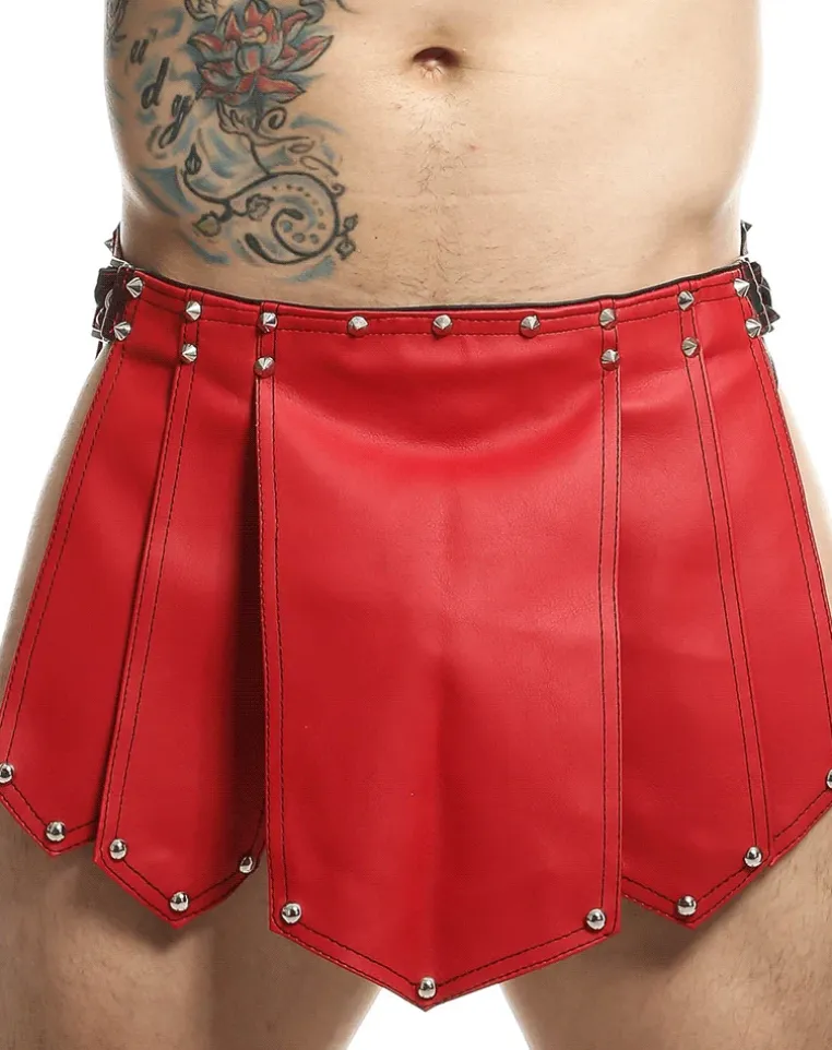 Malebasics Dmbl10 Dngeon Roman Skirt Red