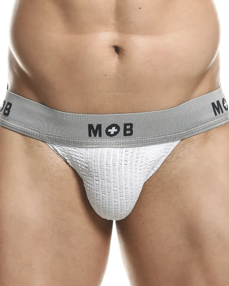 Malebasics Mbl107 Classic Fetish Jock 3 Inches Jockstrap White