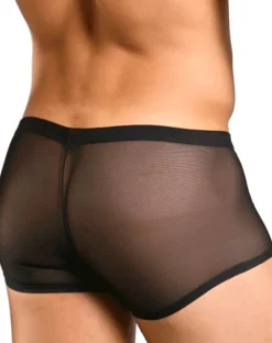 Malebasics Mbl84 Classic Pouch Trunks Black Mesh
