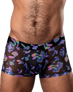 Male Power 145-294 Hazy Dayz Pouch Short Mushrooms