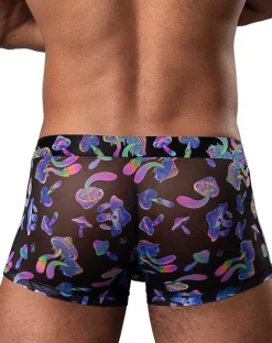 Male Power 145-294 Hazy Dayz Pouch Short Mushrooms